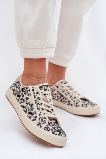 vabaaja jalanõud Spordijalatsid Pealiste omad Big Star TT274842 Elevandiluu värvi