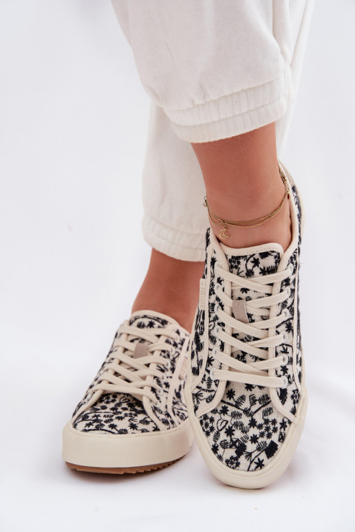 vabaaja jalanõud Spordijalatsid Pealiste omad Big Star TT274842 Elevandiluu värvi