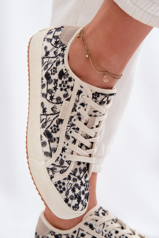 vabaaja jalanõud Spordijalatsid Pealiste omad Big Star TT274842 Elevandiluu värvi