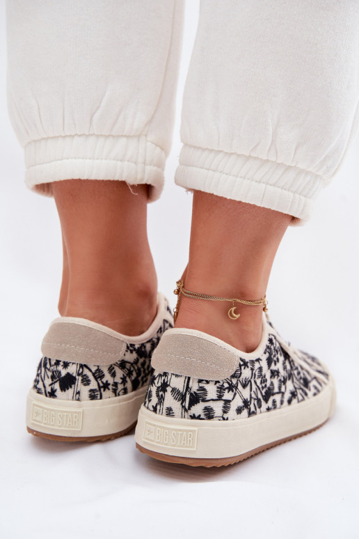 vabaaja jalanõud Spordijalatsid Pealiste omad Big Star TT274842 Elevandiluu värvi