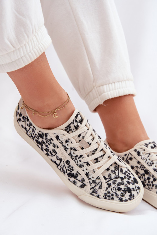 vabaaja jalanõud Spordijalatsid Pealiste omad Big Star TT274842 Elevandiluu värvi