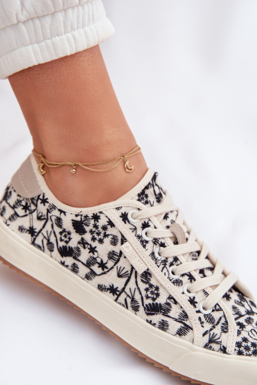 vabaaja jalanõud Spordijalatsid Pealiste omad Big Star TT274842 Elevandiluu värvi