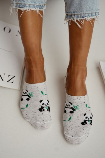 Mikropoliester naise sokid Panda Bear hall