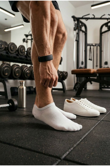 Meeste sokid Stopki ULTRA CIENKIE valget värvi