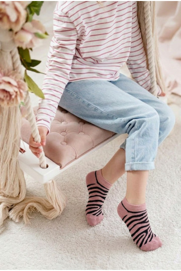 Jalasokid Laste jalanõud Noorus Zebra Tumeroosad värvi