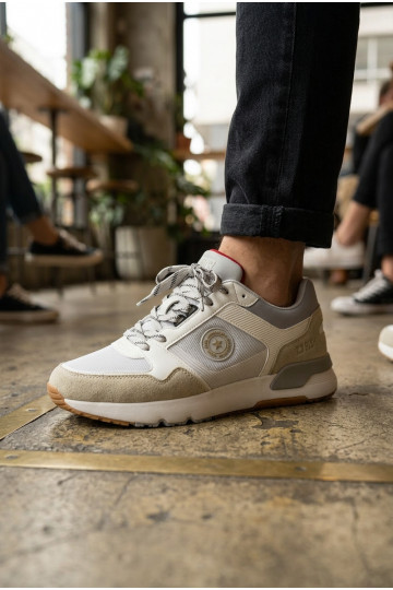 Sneakers tüüpi jalanõud meestele platvormiga Big Star TT174032 Valget-Sinist värvi