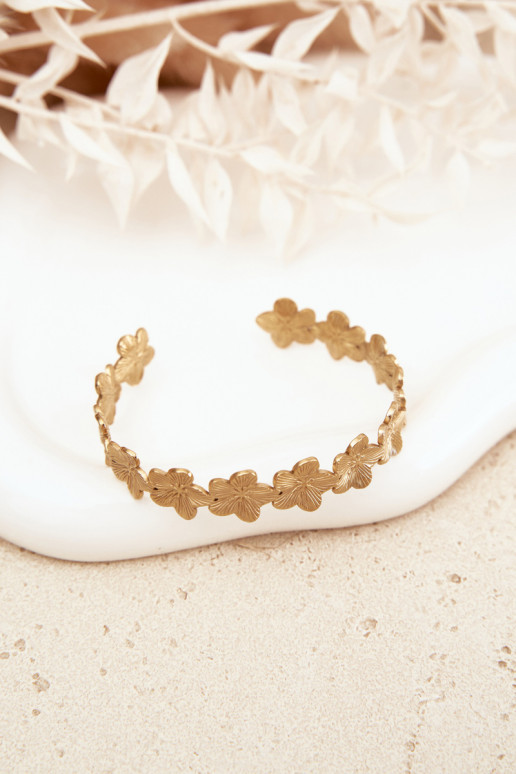 Käevõru Pealiste omad roostevabast terasest Lilluszki Kuldset värvi