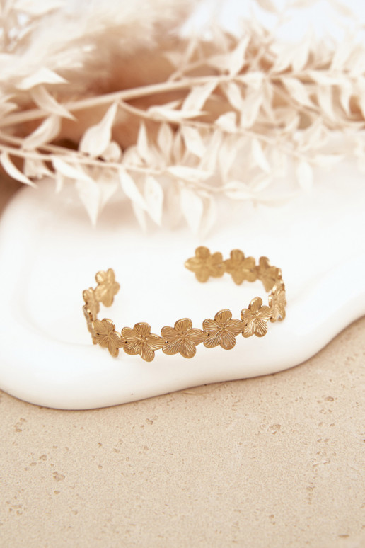 Käevõru Pealiste omad roostevabast terasest Lilluszki Kuldset värvi