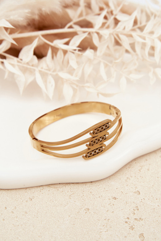 Pealiste omad Käevõru roostevabast terasest Kuldset värvi