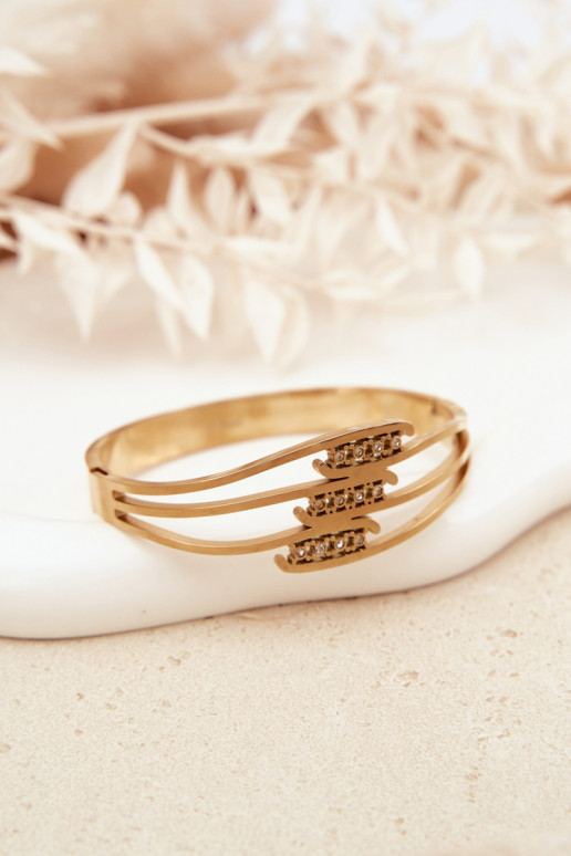 Pealiste omad Käevõru roostevabast terasest Kuldset värvi