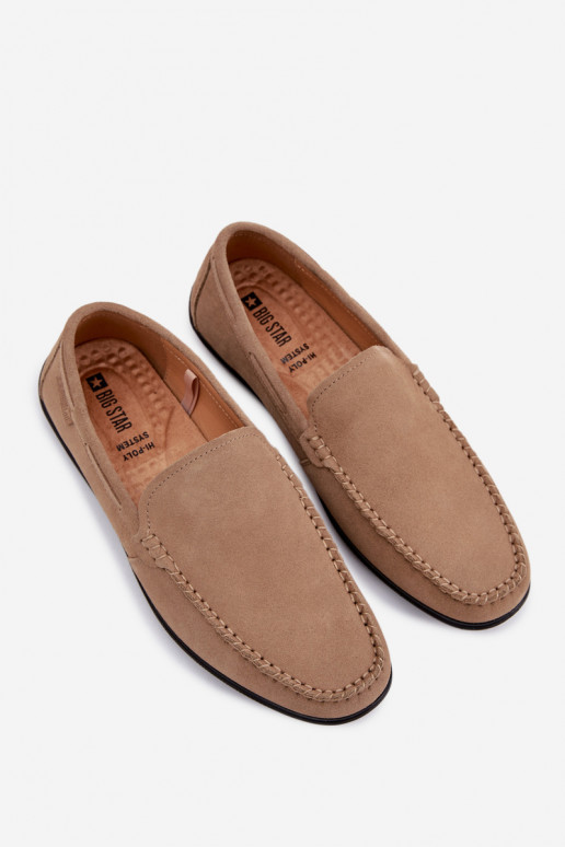 Mokassiinid meestelePealturalnego seemisnakhsedu Big Star TT174201 beeži värvi