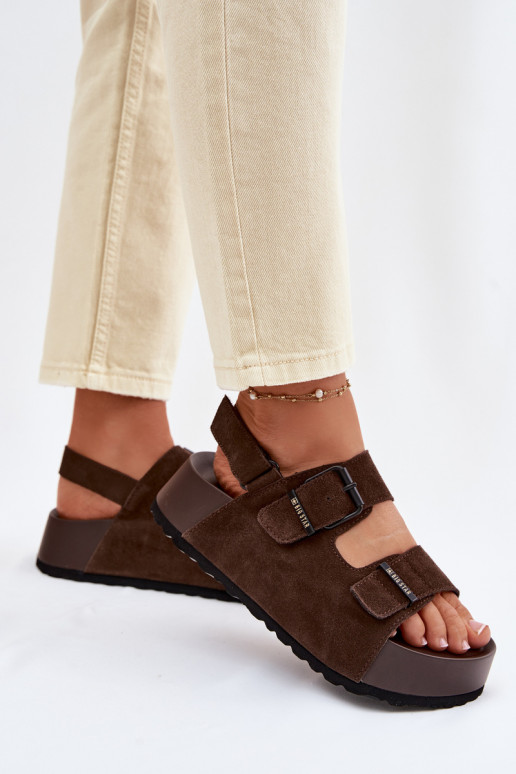 Seemisnahast kingad platvormiga Big Star TT274236 Czekoladosissee