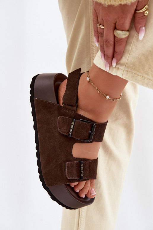 Seemisnahast kingad platvormiga Big Star TT274236 Czekoladosissee