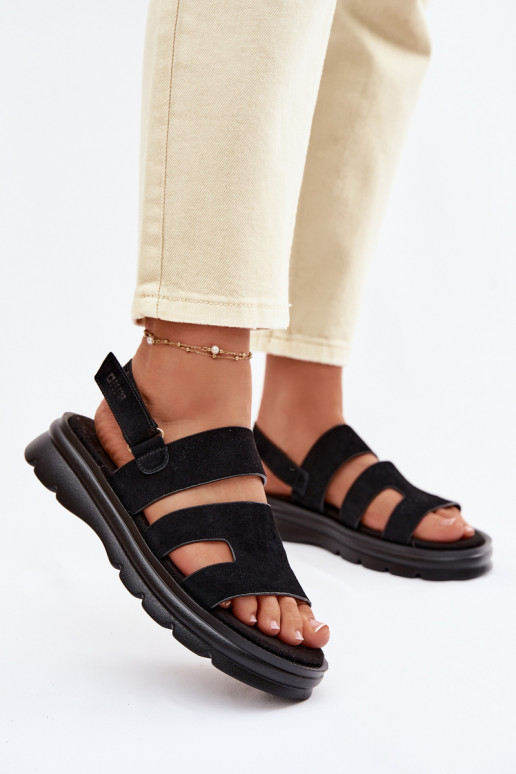 Pealistesandaalid seemisnahast Big Star TT274484 msuud