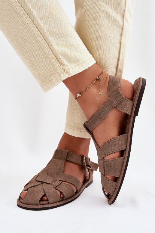 Sellel ondalad sandaalidPealturalnego seemisnakhsedu Big Star TT274250 beeži värvi