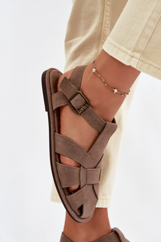 Sellel ondalad sandaalidPealturalnego seemisnakhsedu Big Star TT274250 beeži värvi