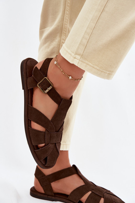 Sellel ondalad sandaalidPealturalnego seemisnakhsedu Big Star TT274249 Czekoladosissee