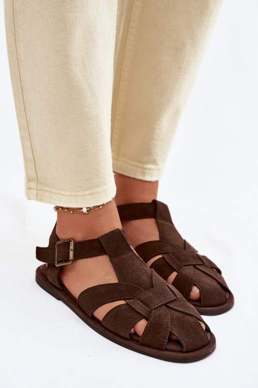 Sellel ondalad sandaalidPealturalnego seemisnakhsedu Big Star TT274249 Czekoladosissee