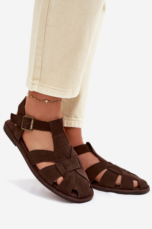 Sellel ondalad sandaalidPealturalnego seemisnakhsedu Big Star TT274249 Czekoladosissee