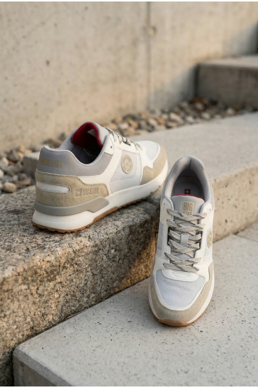 Sneakers tüüpi jalanõud meestele platvormiga Big Star TT174032 Valget-Sinist värvi