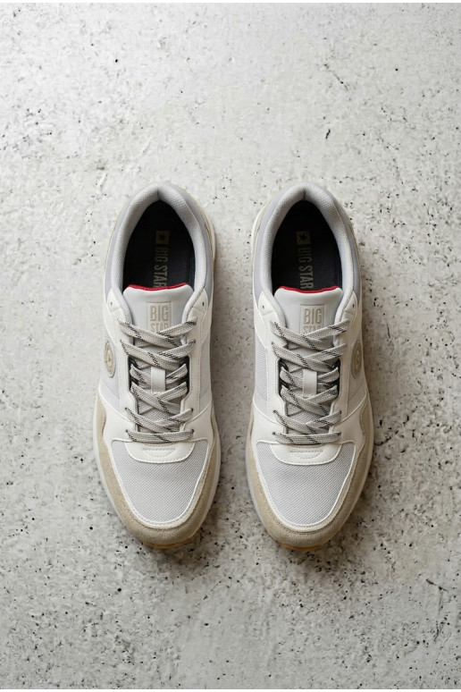 Sneakers tüüpi jalanõud meestele platvormiga Big Star TT174032 Valget-Sinist värvi