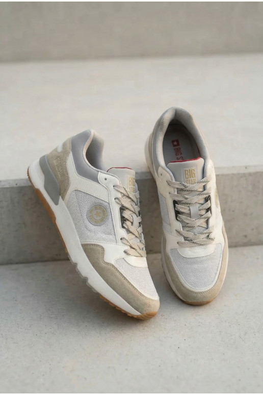 Sneakers tüüpi jalanõud meestele platvormiga Big Star TT174032 Valget-Sinist värvi