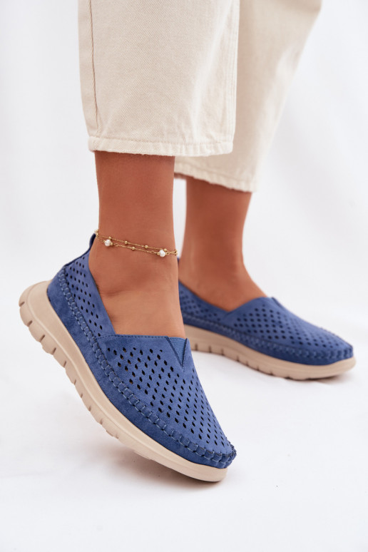Ažuurne Valgus naiste mokassiinid Sergio Leone MK099H Sinist värvi