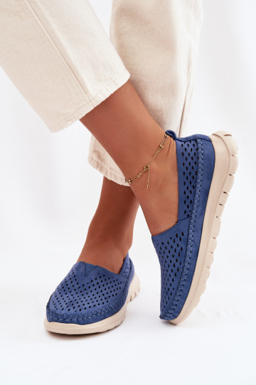 Ažuurne Valgus naiste mokassiinid Sergio Leone MK099H Sinist värvi 2