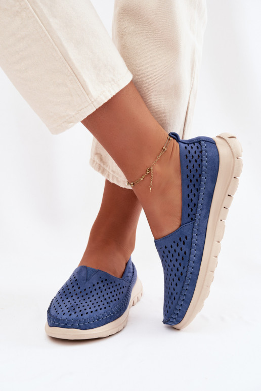 Ažuurne Valgus naiste mokassiinid Sergio Leone MK099H Sinist värvi