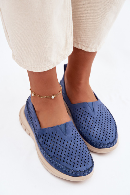 Ažuurne Valgus naiste mokassiinid Sergio Leone MK099H Sinist värvi