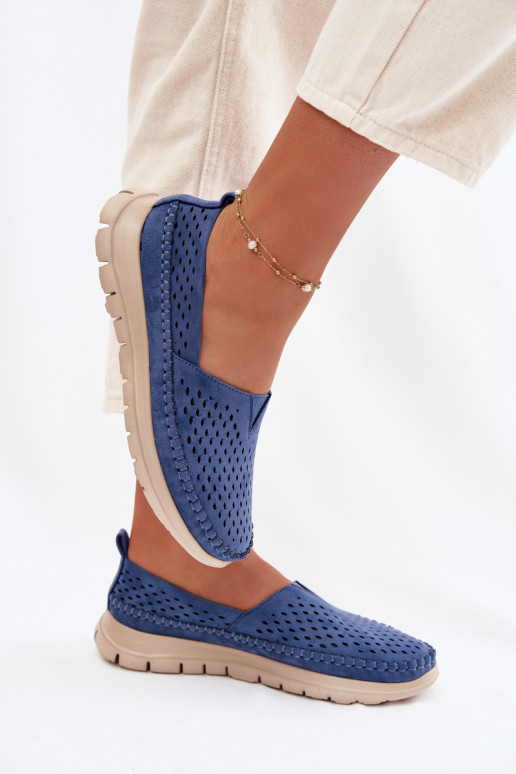 Ažuurne Valgus naiste mokassiinid Sergio Leone MK099H Sinist värvi