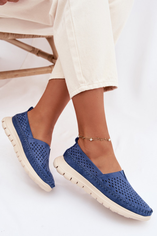 Ažuurne Valgus naiste mokassiinid Sergio Leone MK099H Sinist värvi