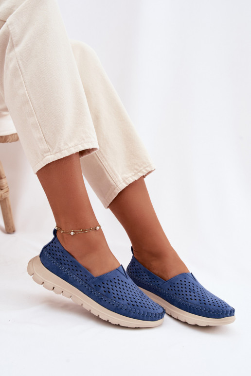 Ažuurne Valgus naiste mokassiinid Sergio Leone MK099H Sinist värvi