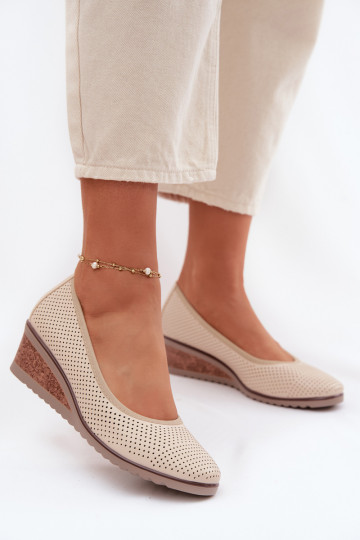 jalatsid Pealiste omad platvormiga Vinceza 58629 Elevandiluu värvi 2