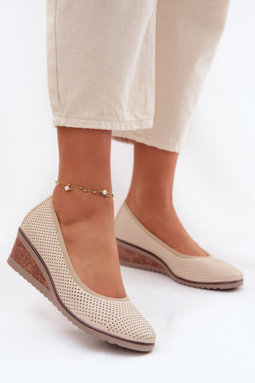 jalatsid Pealiste omad platvormiga Vinceza 58629 Elevandiluu värvi