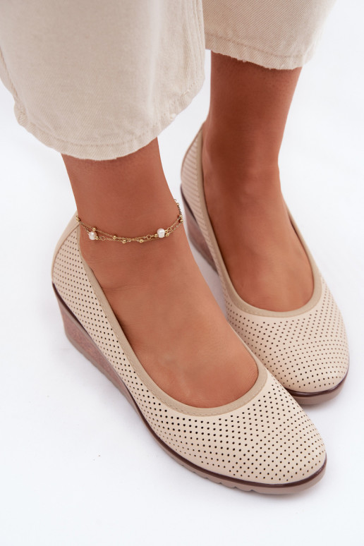 jalatsid Pealiste omad platvormiga Vinceza 58629 Elevandiluu värvi