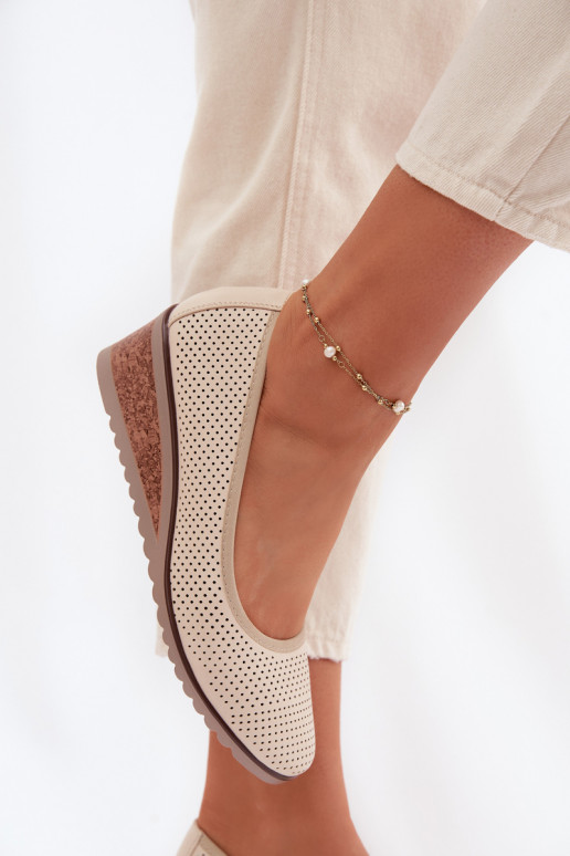 jalatsid Pealiste omad platvormiga Vinceza 58629 Elevandiluu värvi