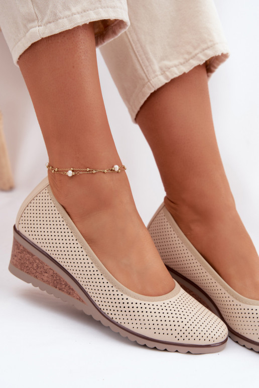 jalatsid Pealiste omad platvormiga Vinceza 58629 Elevandiluu värvi