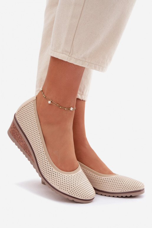 jalatsid Pealiste omad platvormiga Vinceza 58629 Elevandiluu värvi