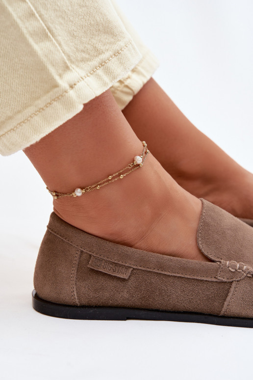naiste mokassiinidPealturalnego seemisnakhsedu Big Star TT274207 beeži värvi