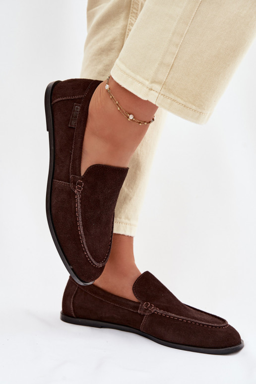 naiste mokassiinidPealturalnego seemisnakhsedu Big Star TT274208 Czekoladosissee