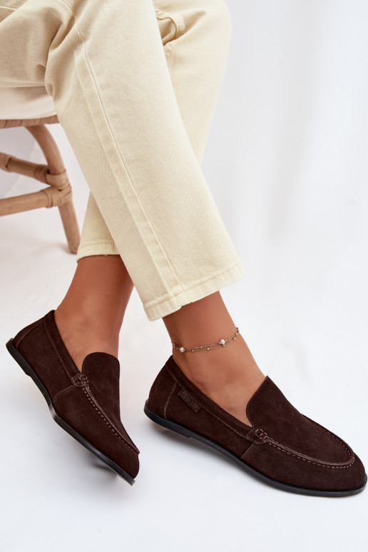 naiste mokassiinidPealturalnego seemisnakhsedu Big Star TT274208 Czekoladosissee