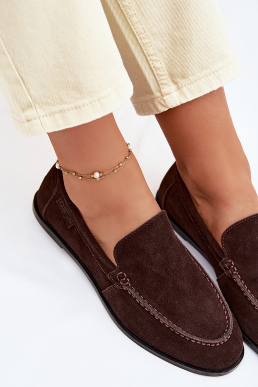 naiste mokassiinidPealturalnego seemisnakhsedu Big Star TT274208 Czekoladosissee