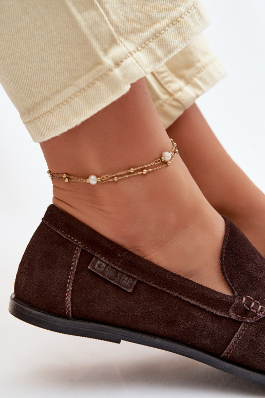 naiste mokassiinidPealturalnego seemisnakhsedu Big Star TT274208 Czekoladosissee