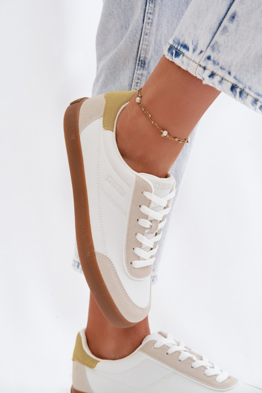 Sneakers tüüpi jalanõud Pealiste omad eko-nahast Big Star TT274310 valget värvi