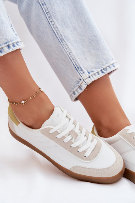 Sneakers tüüpi jalanõud Pealiste omad eko-nahast Big Star TT274310 valget värvi