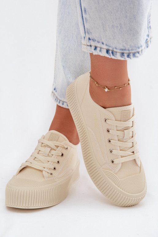 naiste saapad platvormiga Big Star TT274271 beeži värvi