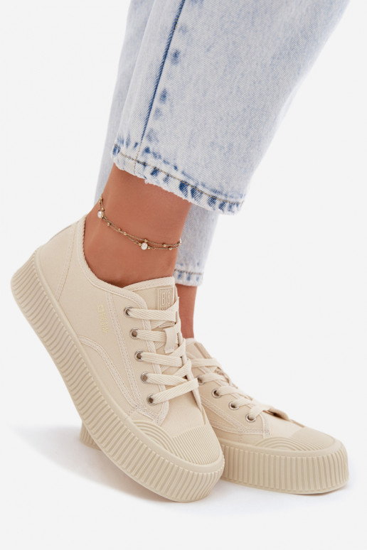 naiste saapad platvormiga Big Star TT274271 beeži värvi