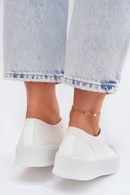 naiste saapad platvormiga Big Star TT274269 valget värvi