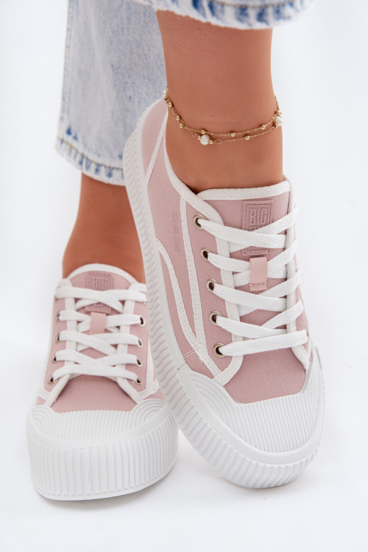 naiste saapad platvormiga Big Star TT274270 Tumeroosad värvi